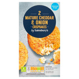 Sainsburys Mature Cheddar Onion Crispbakes x2 240g