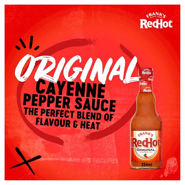 Frank's RedHot Original Cayenne Pepper hot sauce 354ml - British product