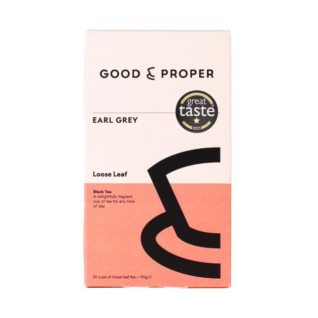 Good & Proper Tea Earl Grey loose leaf tea 90g, UK version