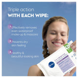 Nivea sensitive cleansing face wipes 25 pack, imported from the UK