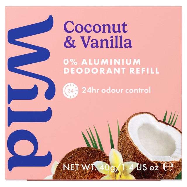 Wild Coconut & Vanilla Deodorant Refill 40g (British brand)