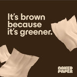 Naked Paper Unbleached Bamboo Facial Tissues 100 Sheets, imported from the UK