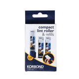 Korbond compact lint roller with 3 refills, imported from the UK