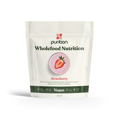 M&S Purition Strawberry Vegan Wholefood Nutrition Powder 250g- Buy online at McGrocer