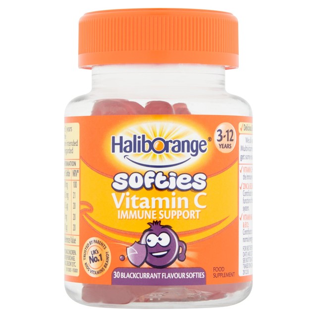Haliborange Kid's Multivitamin Softies Blackcurrant 30 Pack, UK version