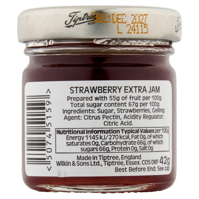 Tiptree strawberry extra jam 42g (British brand)