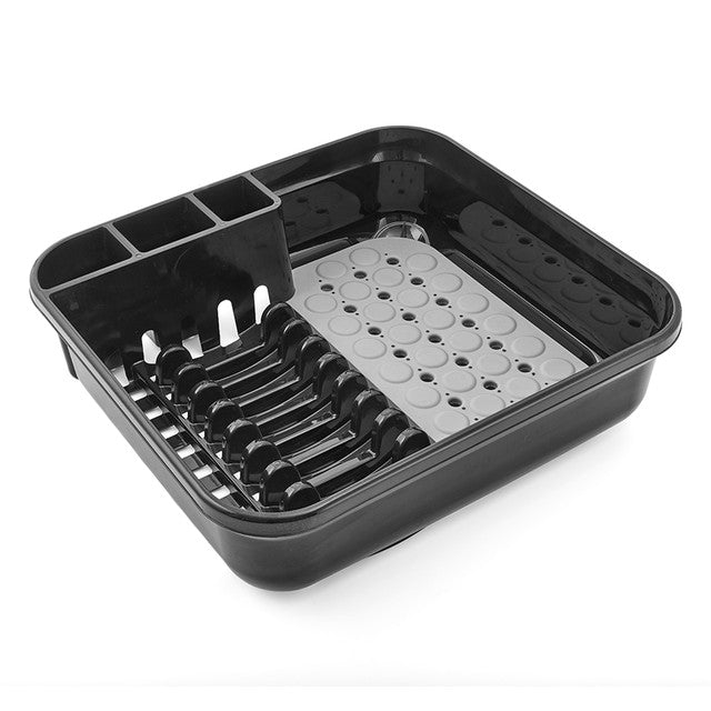 Addis dish draining rack black grey 41x37.5x11.5cm - British product