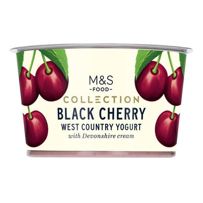M&S Black Cherry Extra Thick Yogurt 150g