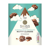 M&S M&S Swiss Almond & Milk Chocolate Nutty Clouds Chocolate Snack 140g- Buy online at McGrocer