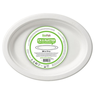 Duni Bio Assiettes de buffet blanches micro-ondables 3 par paquet