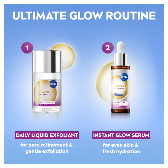Nivea Luminous 630 Skin Glow Serum 30ml, imported from the UK