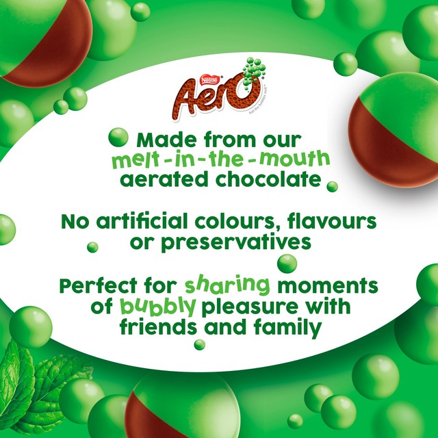 Aero peppermint mint chocolate sweets 92g - British product