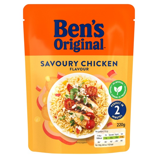 Ben's Original savoury chicken microwave rice 220g - British product