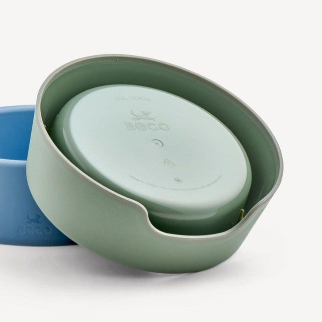 Beco Steady dog bowl olive green large (British brand)