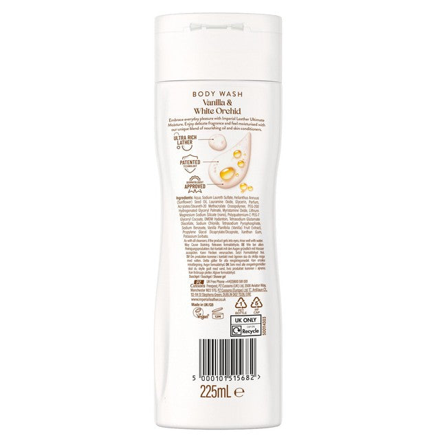Imperial Leather Vanilla & White Orchid body wash 225ml, UK version
