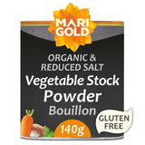 Marigold Health Foods Organic Vegan Bouillon Powder Reduced Salt Vegetable Stock Powder 140g