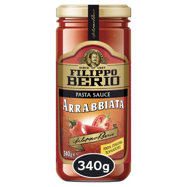 Filippo Berio Arrabbiata pasta sauce 340g - British product