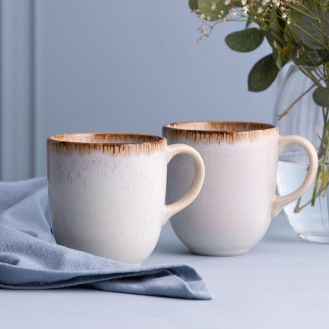 Mason Cash Reactive Cream Mug 400ml, imported from the UK