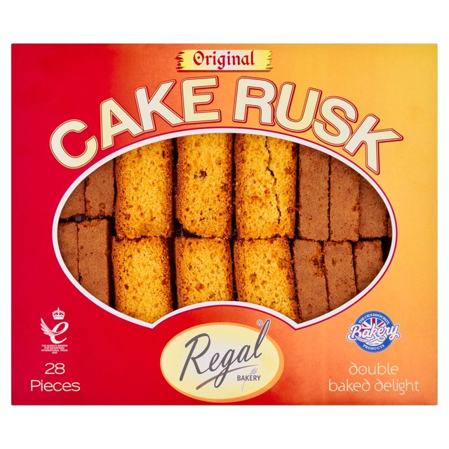 Regal Original Cake Rusk pack of 28, imported from the UK