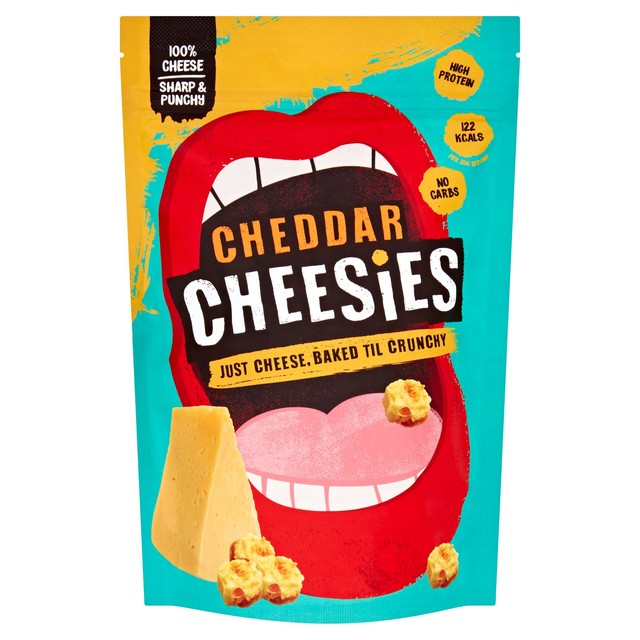 Cheesies Cheddar popped cheese snack 60g - British product