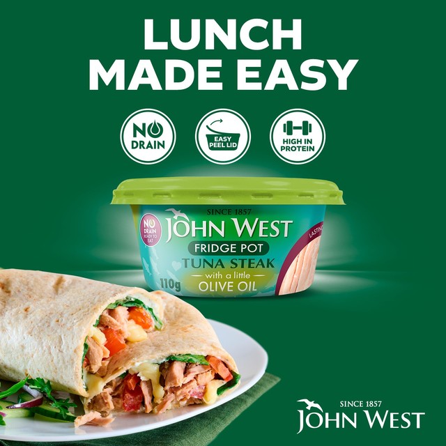 John West Tuna Steak Pot with Olive Oil 110g, UK version