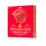 M&S Willie's Cacao 100% Cacao with Pistachio & Date No Added Sugar Artisan Chocolate Bar 50g- Buy online at McGrocer