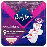 Bodyform Ultra Night Extra Damenbinden, 9 Stück pro Packung
