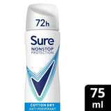 M&S Sure Women 72hr Nonstop Protection Cotton Dry Anti-Perspirant Deodorant 75ml- Buy online at McGrocer