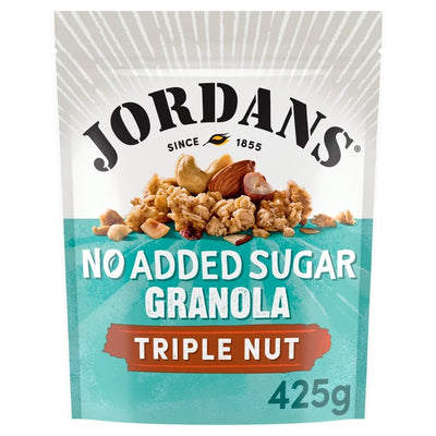 M&S Jordans No Added Sugar Triple Nut Granola Breakfast Cereal 425g- Buy online at McGrocer
