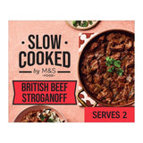 M&S Slow Cooked Beef Stroganoff Ready Meal 618g
