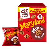 M&S Maryland Minis Chocolate Chip Cookies Family Pack 20 Multipacks- Buy online at McGrocer