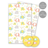M&S Abacus Elephant Fun Gift Wrap and Tags Pack with 2 Sheets and 2 Tags- Buy online at McGrocer