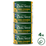 John West tuna chunks in sunflower oil 4 x 125g, UK version