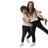 M&S kids cotton-rich joggers navy 8-9 years, imported from the UK