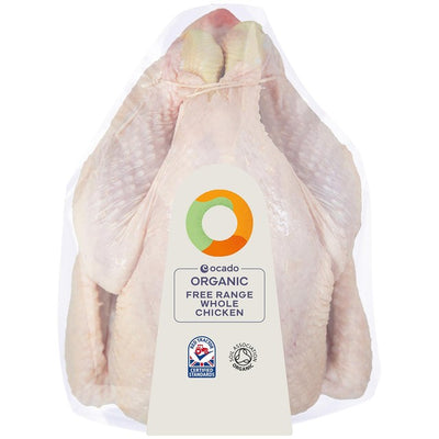Ocado Bio Freiland ganzes Hähnchen 1,8 kg Geflügel Hauptgericht