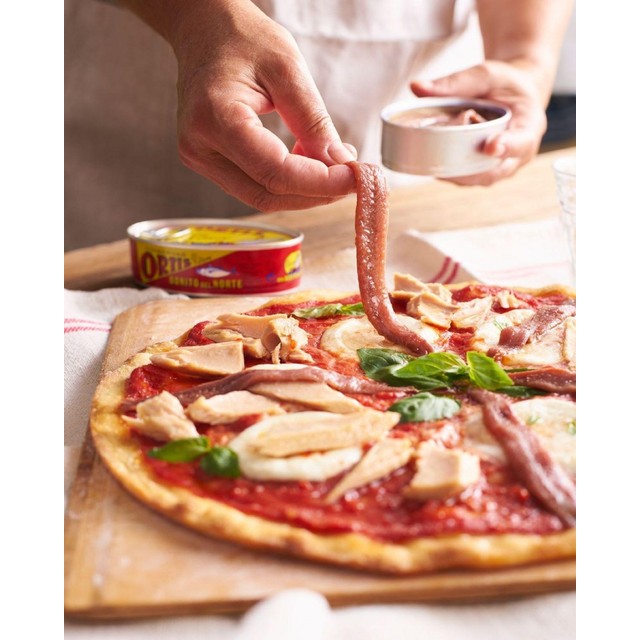 Brindisa Ortiz anchovy fillets 47.5g, imported from the UK