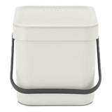 M&S Brabantia Sort & Go Waste Bin Light Grey 6L- Buy online at McGrocer