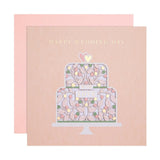 M&S M&S Flower Cake Happy Wedding Card 19.8x19.8cm- Buy online at McGrocer