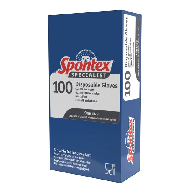 Spontex Food Safe Disposable Gloves 100 pack (British brand)