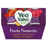 Yeo Valley organic fruity favourites yogurts assorted flavours 4x110g (British brand)