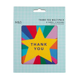 M&S M&S Rainbow Thank You Teacher Card Pack of 6- Buy online at McGrocer