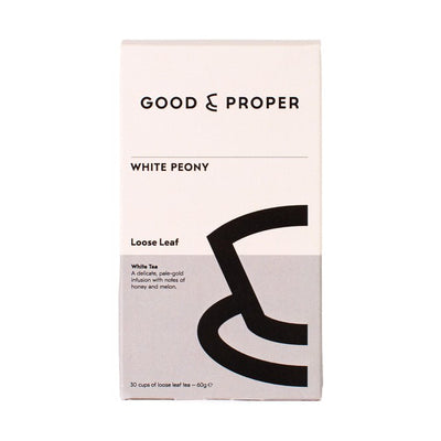 M&S Good & Proper Tea White Peony Loose Leaf White Tea 60g- Buy online at McGrocer
