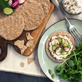 Peter's Yard wholegrain sourdough crispbread 125g, imported from the UK