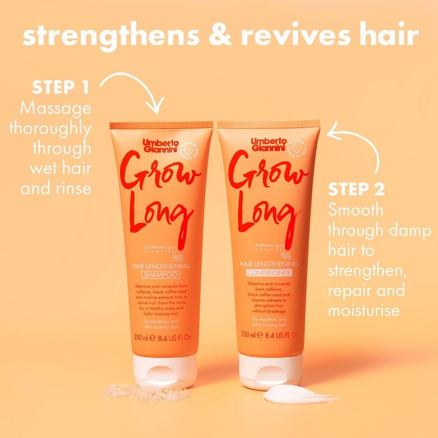 Umberto Giannini Grow Long Root Stimulating Shampoo 250ml (British brand)