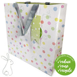 M&S Deva Large Square Polka Bunny Gift Bag- Buy online at McGrocer