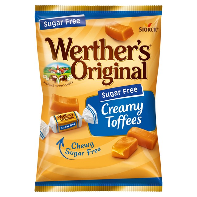 Werther's sugar free creamy toffees 80g (British brand)