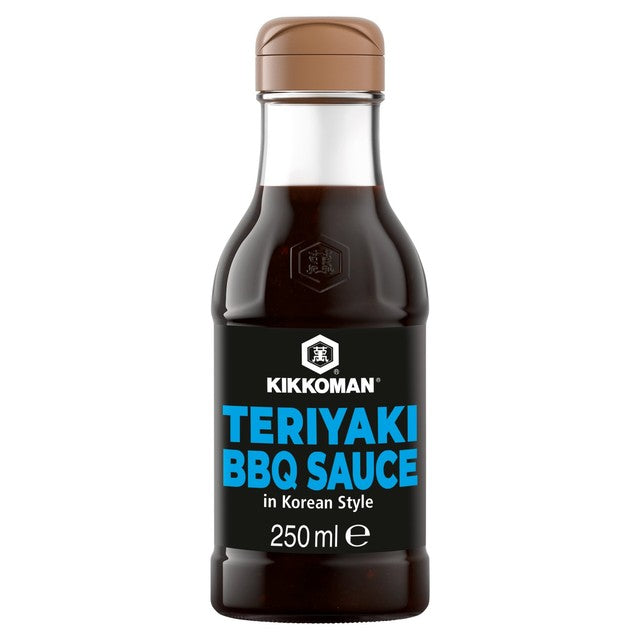 Kikkoman Korean Style Teriyaki BBQ Sauce bottle, UK version