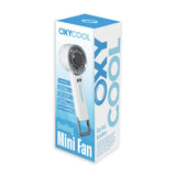 Oxycool rechargeable mini handheld fan (British brand)