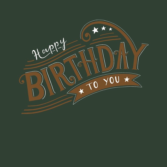Woodmansterne Alpha Birthday Wishes Card with matching envelope - British product