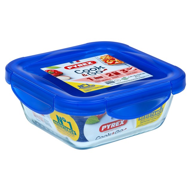 Pyrex Square Glass Roaster Small 16cm, imported from the UK